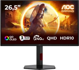 AOC Monitor Gaming 27" Q27G4ZDR QHD Fast IPS 240Hz HDR400 QD-OLED