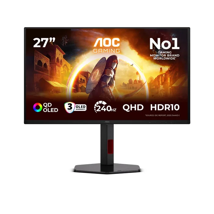 AOC Q27G4ZDR Monitor Gaming QD-OLED QHD 240Hz 26.5 pulgadas AOC Q27G4ZDR Monitor Gaming QD-OLED QHD 240Hz 26.5 pulgadas