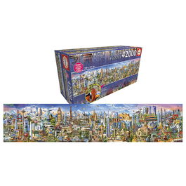 Educa Puzzle 42000 La Vuelta Al Mundo 17570 Puzzle Adulto 42000 Piezas Medidas Montado 749x157 cm