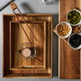 Home Deco Factory Bandeja con Asas Acacia 42x33 cm