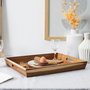 Home Deco Factory Bandeja con Asas Acacia 42x33 cm