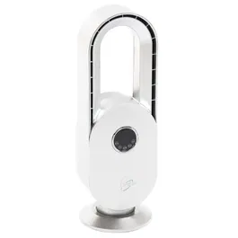 Farelek FAR3431541120365 Ventilador de Mesa sin Aspas SILENT-AIR ARCH 45W Blanco y Plateado 3 Velocidades