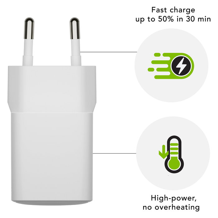 dbramante1928 Cargador de Pared USB-C 30W para UE dbramante1928 Cargador de Pared USB-C 30W para UE