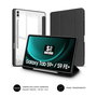 Subblim Funda Clear Shock Case para Samsung Galaxy Tab S9+/S9 FE+ 12,4 pulgadas, Negro y Transparente