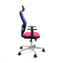 PIQUERAS Y CRESPO Silla de oficina Jorquera Sincro/Traslack Rosa y Azul