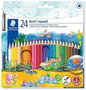 Staedtler Noris Club Aquarell Lápices de Colores Acuarelables con Pincel, 24 unidades