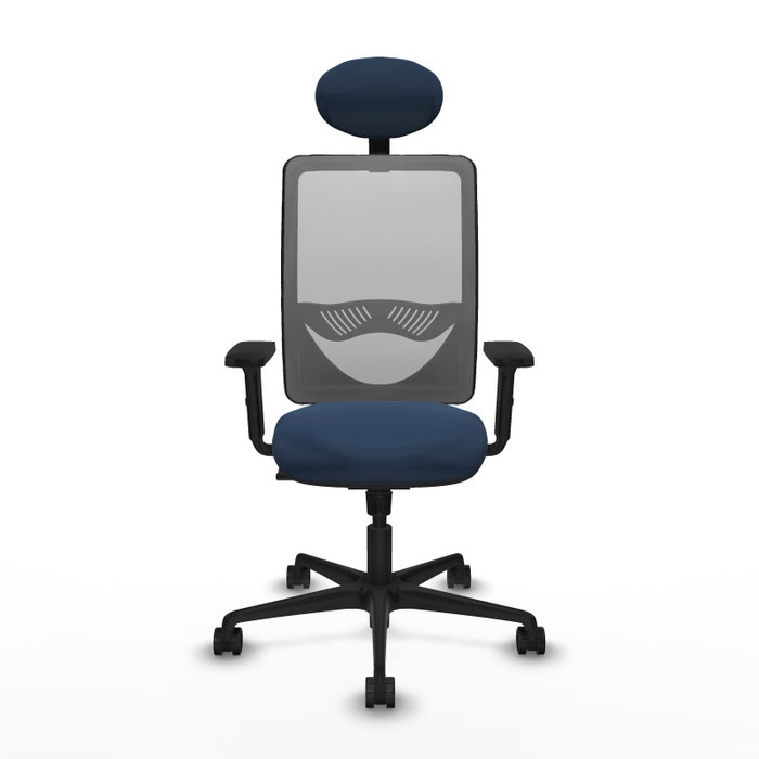 PIQUERAS Y CRESPO Silla de oficina Zulema con mecanismo Sincro, Azul marino y Gris PIQUERAS Y CRESPO Silla de oficina Zulema con mecanismo Sincro, Azul marino y Gris