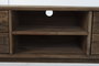 DKD Home Decor Mueble TV Natural Madera Reciclada Pino 130x48x40 cm
