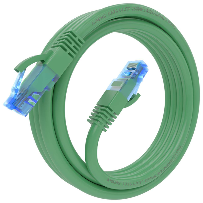 Aisens Cable de Red RJ45 Cat.6 UTP AWG26 CCA Verde 2m Aisens Cable de Red RJ45 Cat.6 UTP AWG26 CCA Verde 2m
