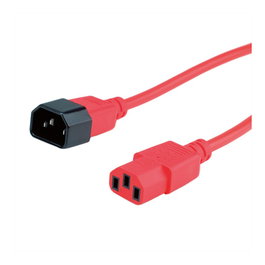 ROLINE Cable de alimentación 19.08.1531 IEC 320, 3 m, Rojo