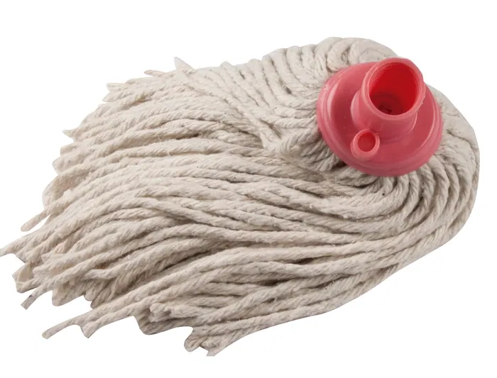 Blanca Fregona Profesional de Hilos de Algodón Resistente 220g