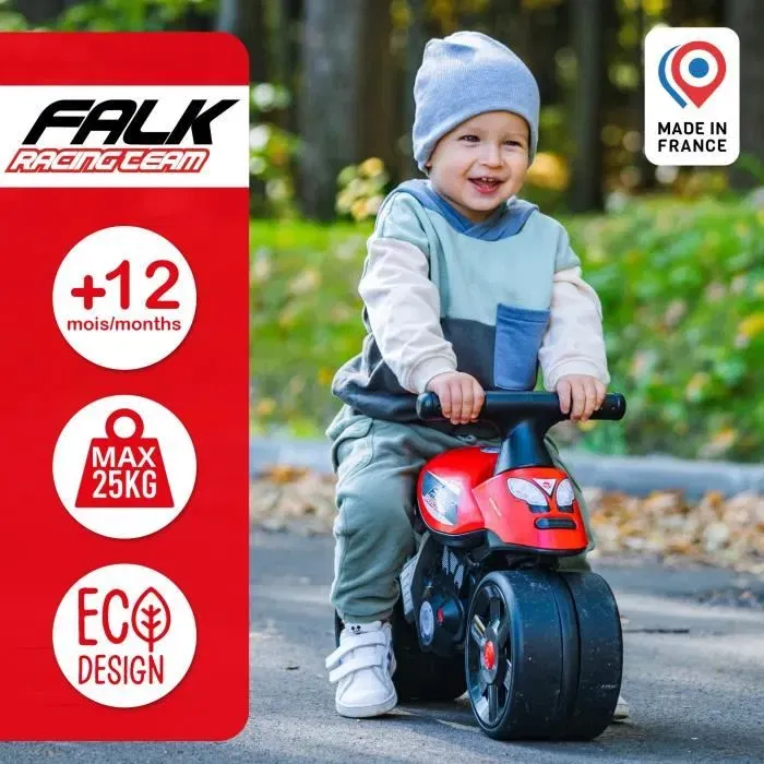 Falk Portador Baby Moto X Racer Rojo a partir de 12 meses