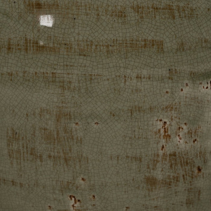 Jarrón Verde Cerámica Decoración 26,50 X 26,50 X 41 cm