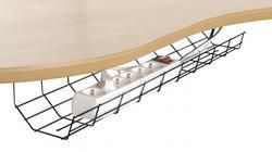 Forming Function Ränna Bandeja para Cables, Negro - Organizador de Cables Funcional Bajo Escritorio