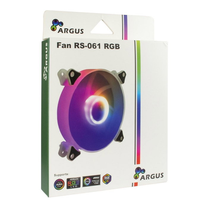 Inter-Tech ARGUS RS-061 RGB 120x120x25 mm