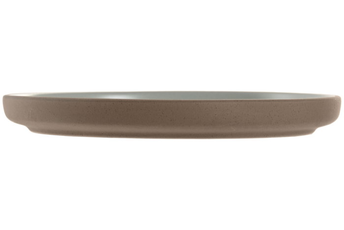 DKD Home Decor Plato de Gres Mate Azul Celeste DKD Home Decor Plato de Gres Mate Azul Celeste