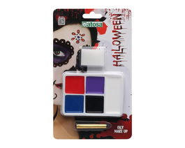 Maquillaje Halloween Muerte Mexicana 5 Colores Set Cera para Catrinas y Diseños Culturales