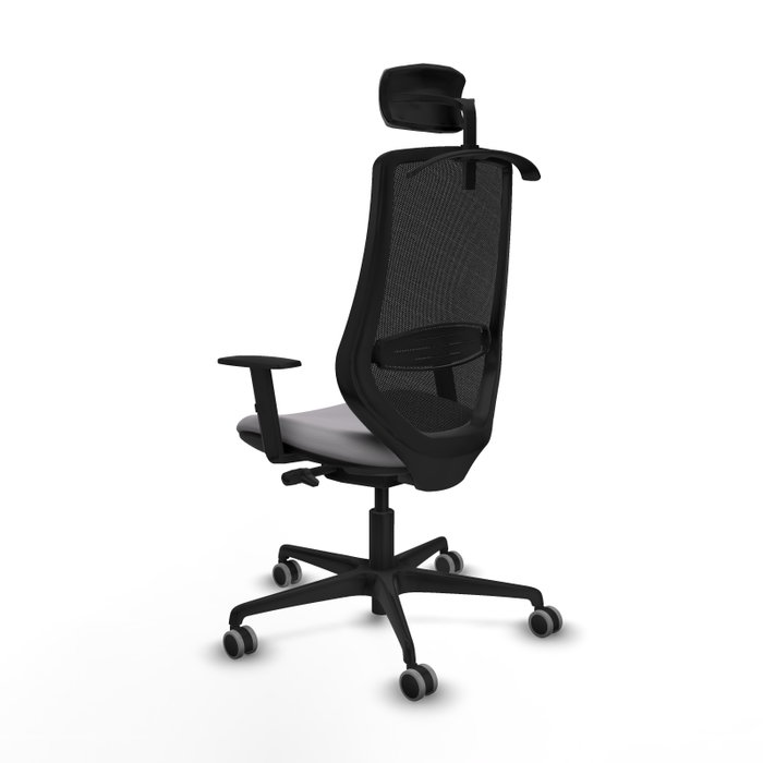 PIQUERAS Y CRESPO Silla de oficina Mardos con mecanismo Sincro/Traslack Gris y Negro