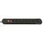 Lindy 73104 Regleta de enchufes con 8 salidas Schuko y interruptor, Negro