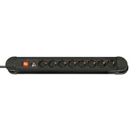 Lindy 73104 Regleta de 8 salidas AC Tipo F Negro