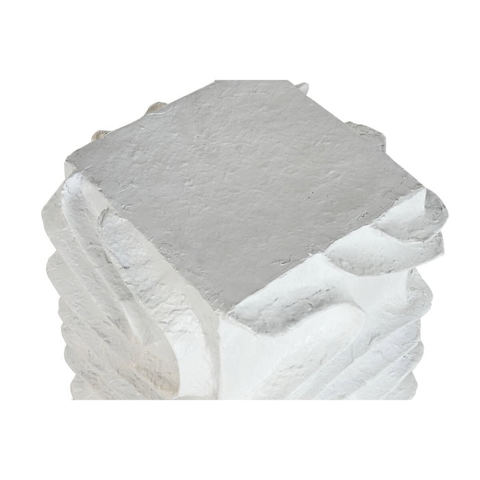 DKD Home Decor Pedestal MDF Papel Maché Blanco 29x29x80 Moderno 3D