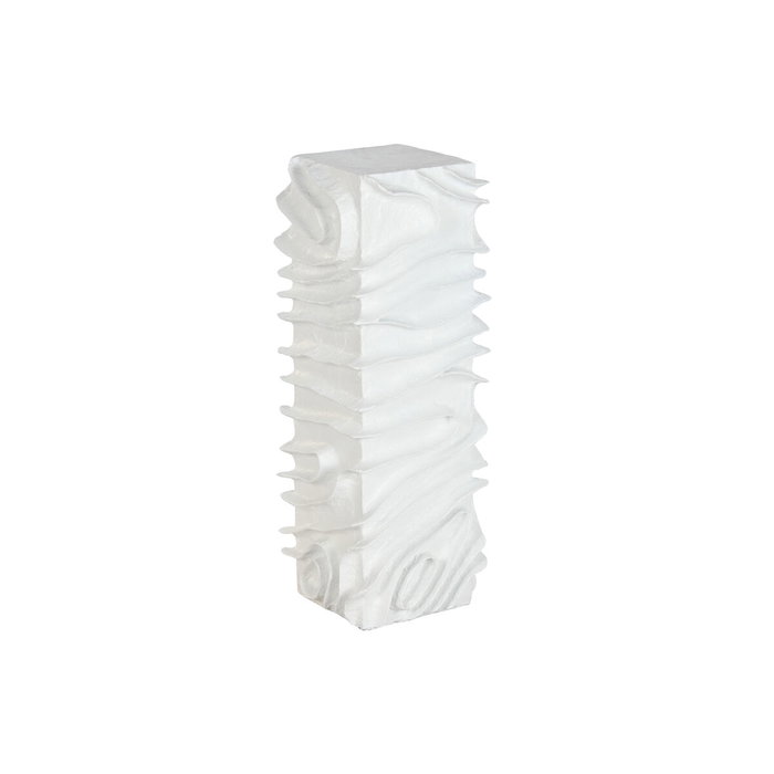 DKD Home Decor Pedestal MDF Papel Maché Blanco 29x29x80 Moderno 3D