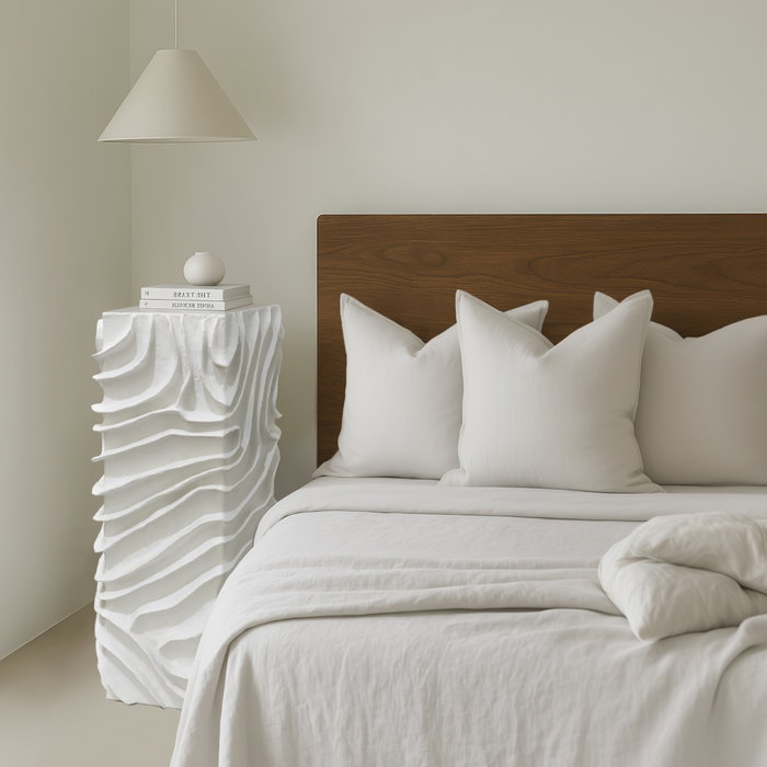 DKD Home Decor Pedestal Scandi Blanco 29 x 80 x 29 cm