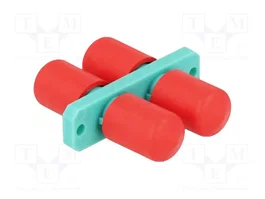 DeLOCK 87936 Acoplador de Fibra Óptica ST Duplex hembra a ST Duplex hembra aguamarina