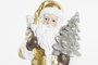 DKD Home Decor Figura de Resina Santa Dorado y Blanco 8x8x18 cm