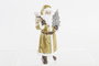 DKD Home Decor Figura de Resina Santa Dorado y Blanco 8x8x18 cm