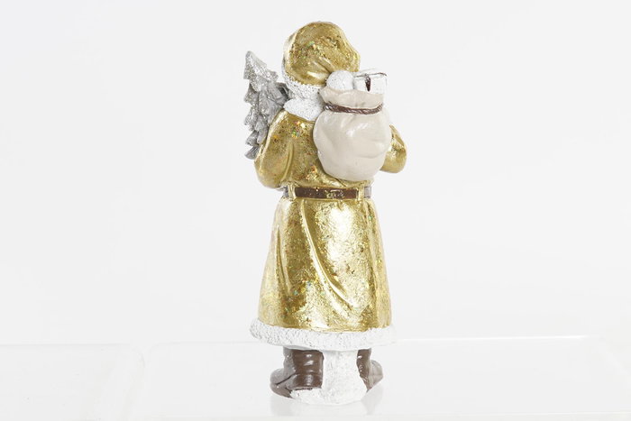 DKD Home Decor Figura de Resina Santa Dorado y Blanco 8x8x18 cm DKD Home Decor Figura de Resina Santa Dorado y Blanco 8x8x18 cm