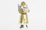 DKD Home Decor Figura de Resina Santa Dorado y Blanco 8x8x18 cm