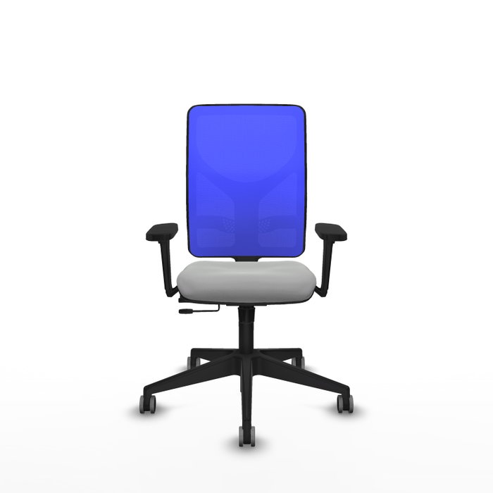 PIQUERAS Y CRESPO Silla de oficina Motilla Gris claro/Azul con mecanismo Sincro/Traslack PIQUERAS Y CRESPO Silla de oficina Motilla Gris claro/Azul con mecanismo Sincro/Traslack