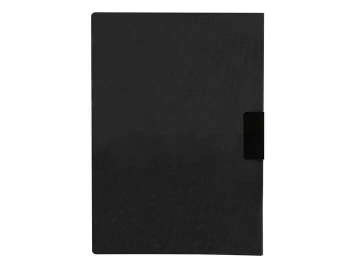 Liderpapel 35365 Carpeta Dossier con Pinza Lateral Negro Polipropileno DIN A4 para 30 Hojas con Pinza Deslizante