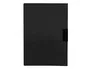 Liderpapel 35365 Carpeta Dossier con Pinza Lateral Negro Polipropileno DIN A4 para 30 Hojas con Pinza Deslizante