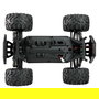 AMEWI M-Land Monster Truck 1:16 RTR Eléctrico 4WD 48 km/h, Efectos Luminosos, Apto para Exteriores e Interiores, Color Negro y Rojo