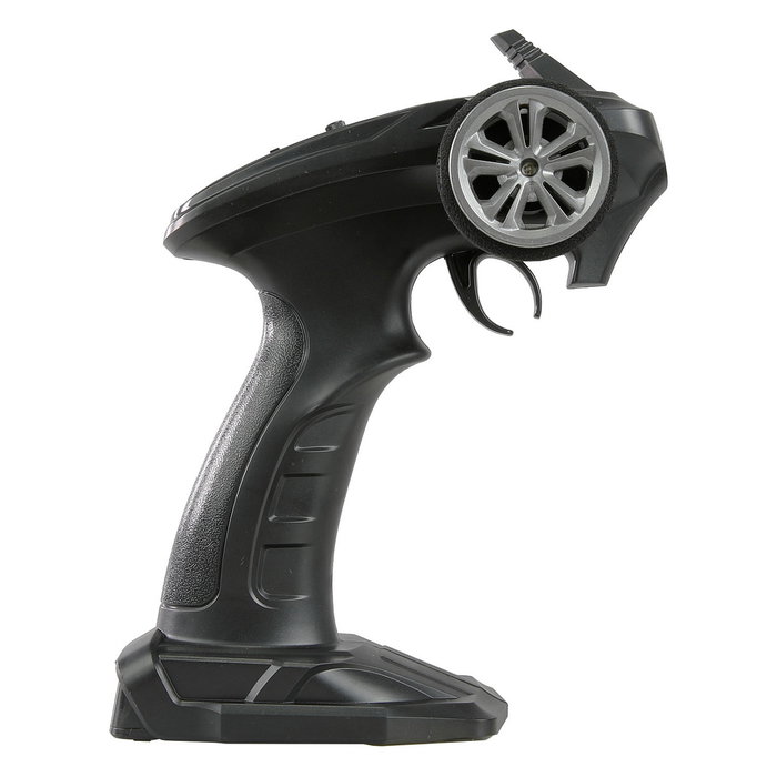 AMEWI M-Land Monster Truck 1:16 RTR Eléctrico 4WD 48 km/h, Efectos Luminosos, Apto para Exteriores e Interiores, Color Negro y Rojo