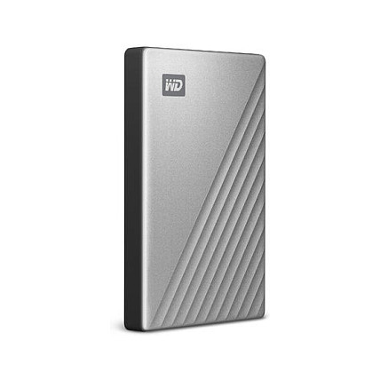 Western Digital My Passport Ultra 2TB Disco Duro Externo Portátil Plata USB-C/USB 3.2 Gen 1 (3.1 Gen 1) Metal - 6.4 cm (2.5")