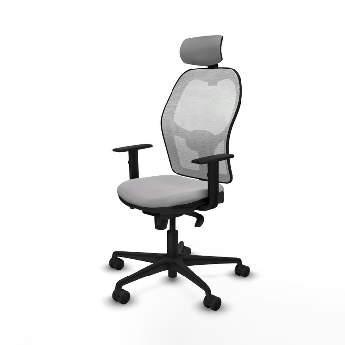 PIQUERAS Y CRESPO Silla de oficina Jorquera Sincro Gris claro/Blanco