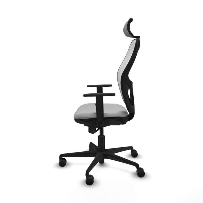 PIQUERAS Y CRESPO Silla de oficina Jorquera Sincro Gris claro/Blanco