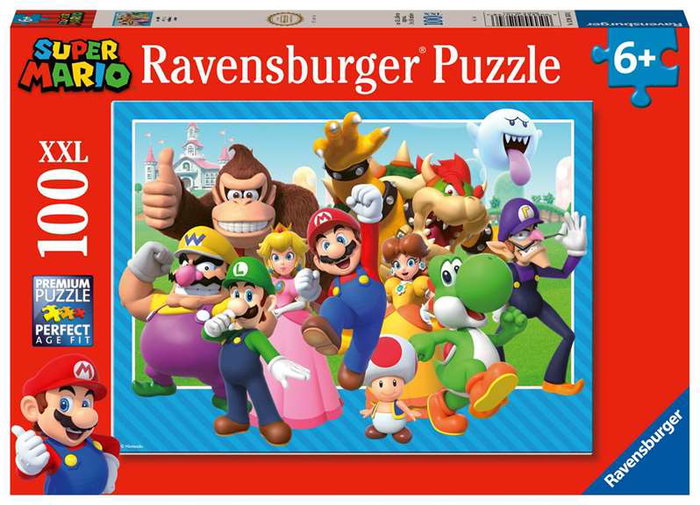 Ravensburger Puzzle XXL Super Mario 100 piezas - Puzzle para niños a partir de 8 años, multilingüe
