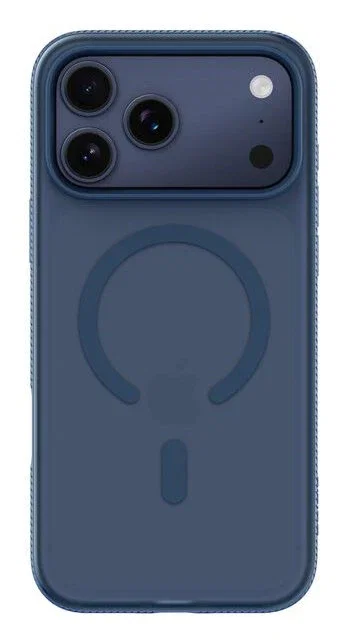 Belkin SheerForce Funda para Apple iPhone 17 Pro Max, Compatible con Cargador MagSafe, Resistente a Golpes y Caídas hasta 2m, Color Marina