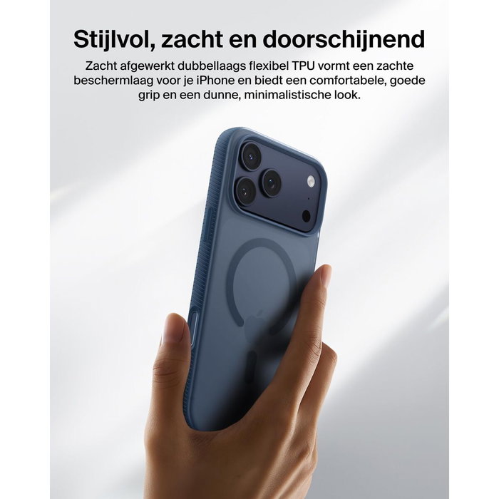 Belkin Sheerforce Funda para iPhone 17 Pro Max 17,5 cm (6,9") Marina Belkin Sheerforce Funda para iPhone 17 Pro Max 17,5 cm (6,9") Marina