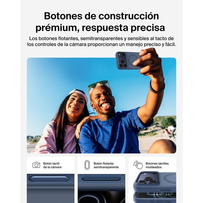 Belkin Sheerforce Funda para iPhone 17 Pro Max 17,5 cm (6,9") Marina Belkin Sheerforce Funda para iPhone 17 Pro Max 17,5 cm (6,9") Marina