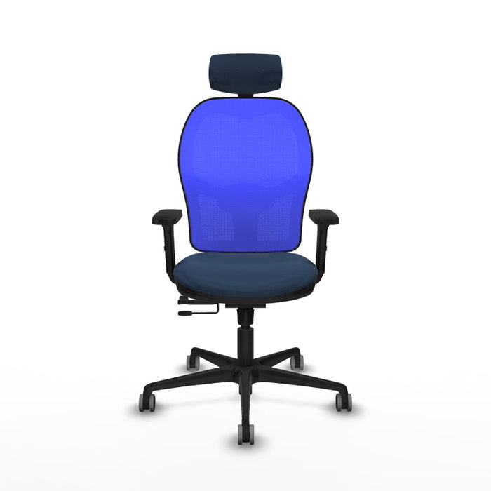PIQUERAS Y CRESPO Silla de oficina Jorquera con mecanismo Sincro/Traslack Azul