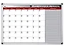 Bi-office Planning Magnético Mensual Lacado con Marco de Aluminio Rotulable 60x45 cm