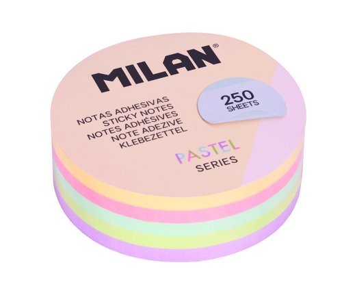MILAN Notas Adhesivas Pastel Ø 67 mm (Set de 6) MILAN Notas Adhesivas Pastel Ø 67 mm (Set de 6)
