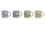 DKD Home Decor Mug Shabby Azul Verde 8.5 x 9.3 x 12 cm (12 Unidades)
