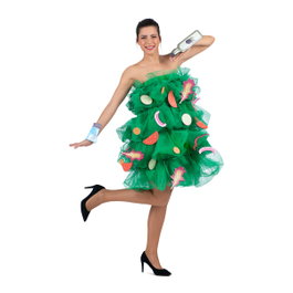 My Other Me Disfraz Ensalada Vestido con Accesorios y Brazaletes Verde Talla M