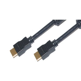S-Impuls Cable HDMI 4K de 5m con conectores chapados en oro y ferrita, Negro